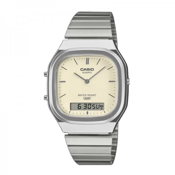 Casio AQ-240E-7A2DF Silver Ivory Vintage